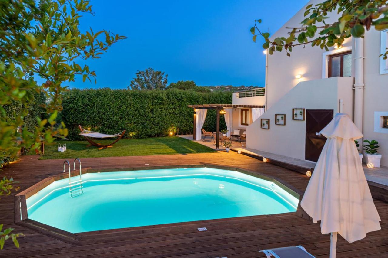 Villa Ellovos With Private Pool ريثيمنو المظهر الخارجي الصورة